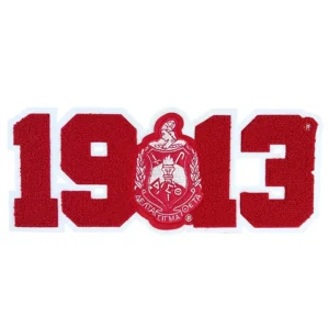 Delta Sigma Theta Large 1913 and Shield Iron-On Patch