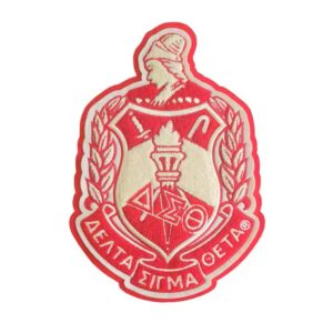 Delta Sigma Theta Small Shield Iron-On Patch