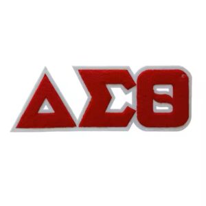 Delta Sigma Theta Large Symbols Iron-On Patch