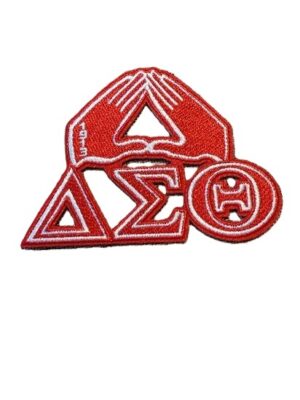 Delta Sigma Theta Symbols and Mids Up Iron-On Patch