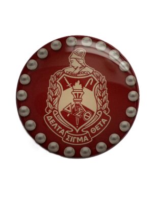 Delta Sigma Theta Shield with Pearls Pop Socket
